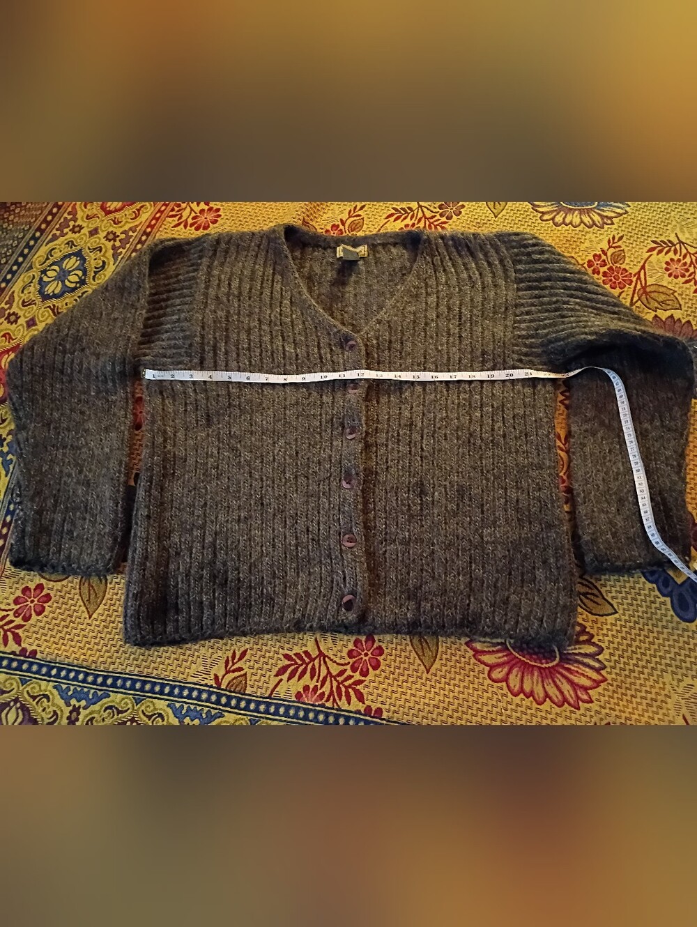 LL Bean- Ribbed V-Neck Vintage (1989) Cardigan